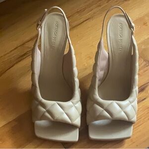 NEW, NEVER WORN- Bottega Veneta Padded Slingback Heels - Size EU 40, US 10